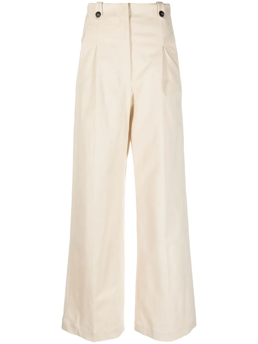 

Tela high-waisted wide-leg trousers - Neutrals