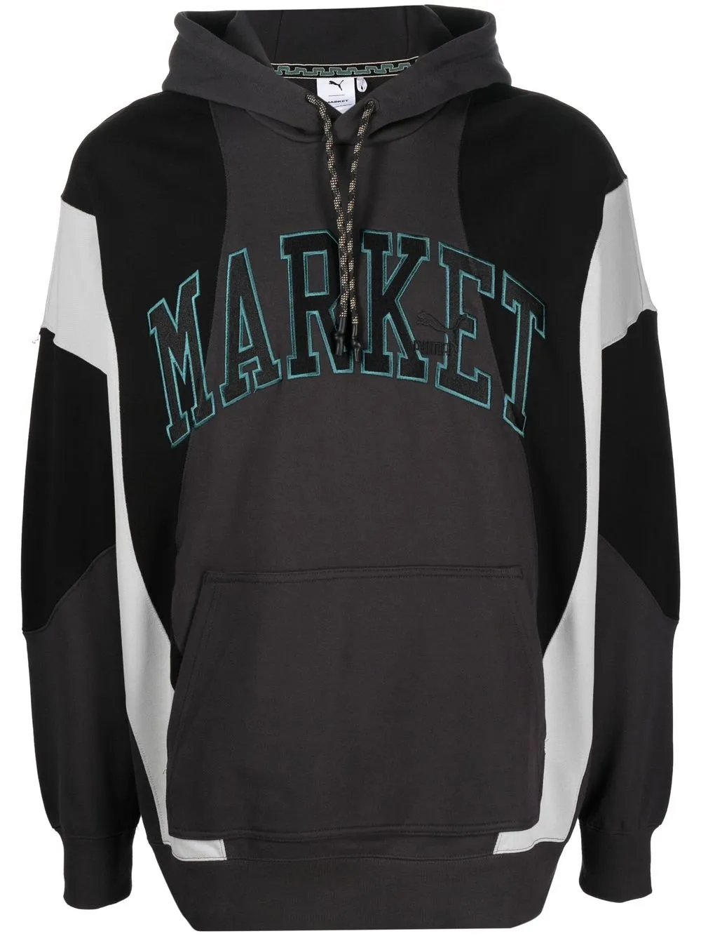 

PUMA x Market colour-block drawstring hoodie - Black