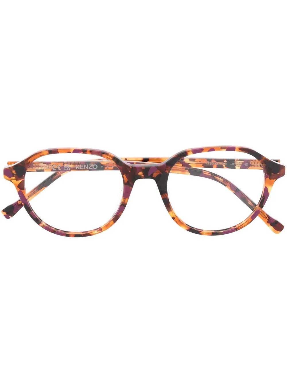 

Kenzo lentes con armazón redonda estilo carey - Marrón