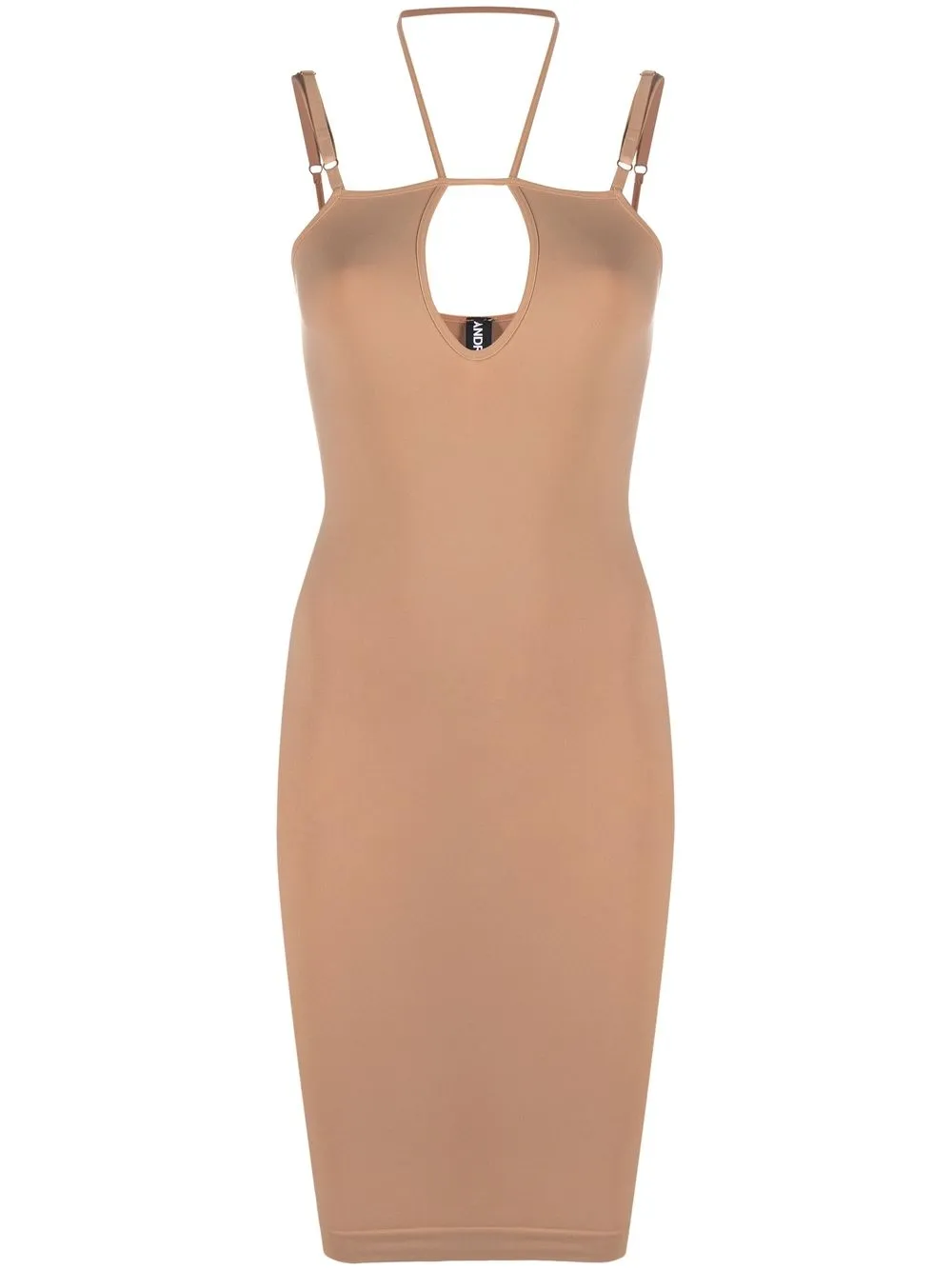

ANDREĀDAMO cut-out midi dress - Neutrals