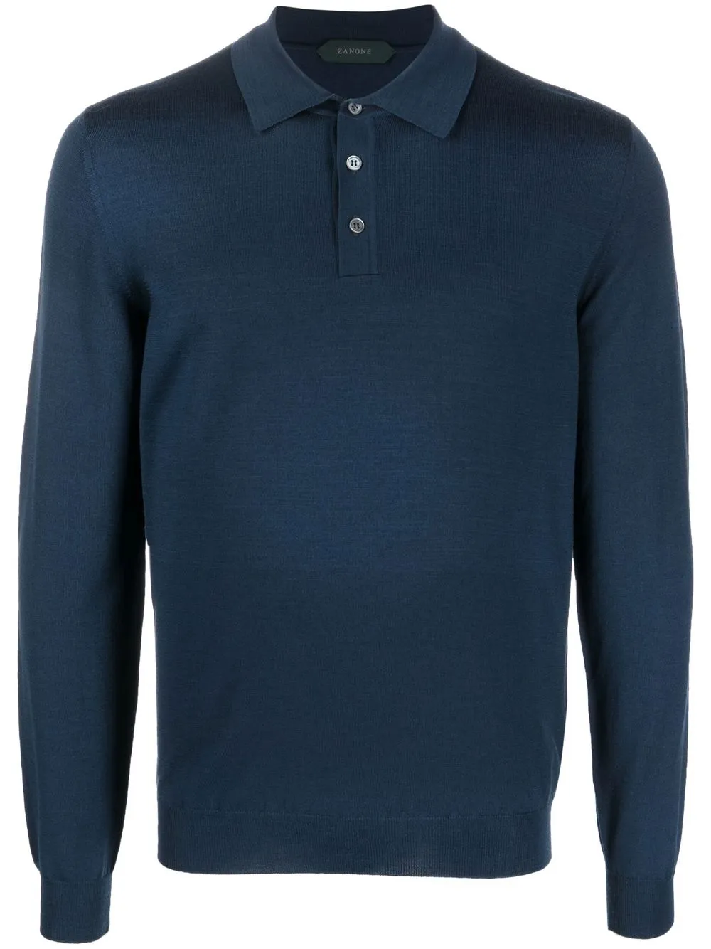 

Zanone long-sleeve polo shirt - Blue