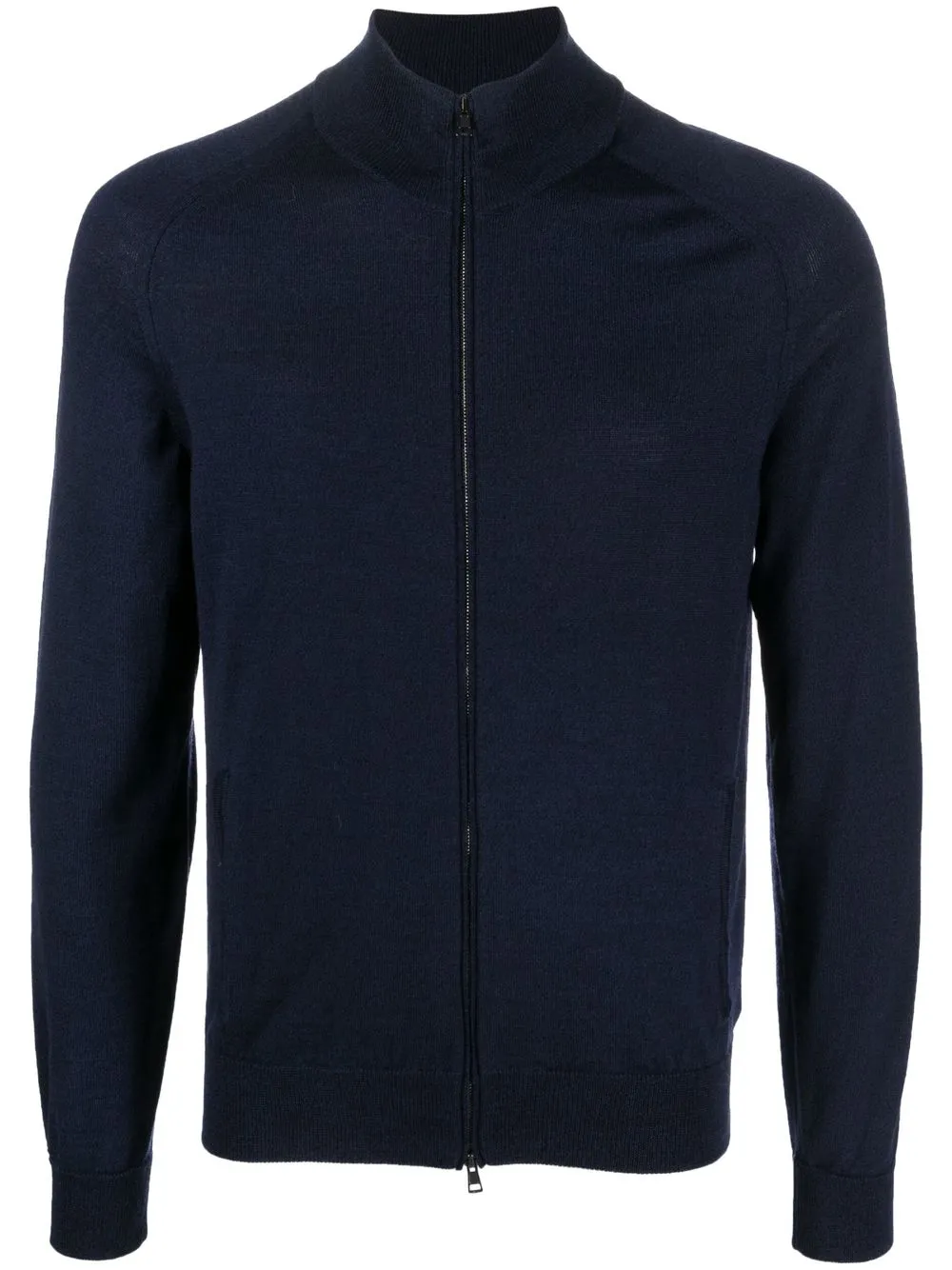 

Zanone high-neck zip-up jumper - Blue