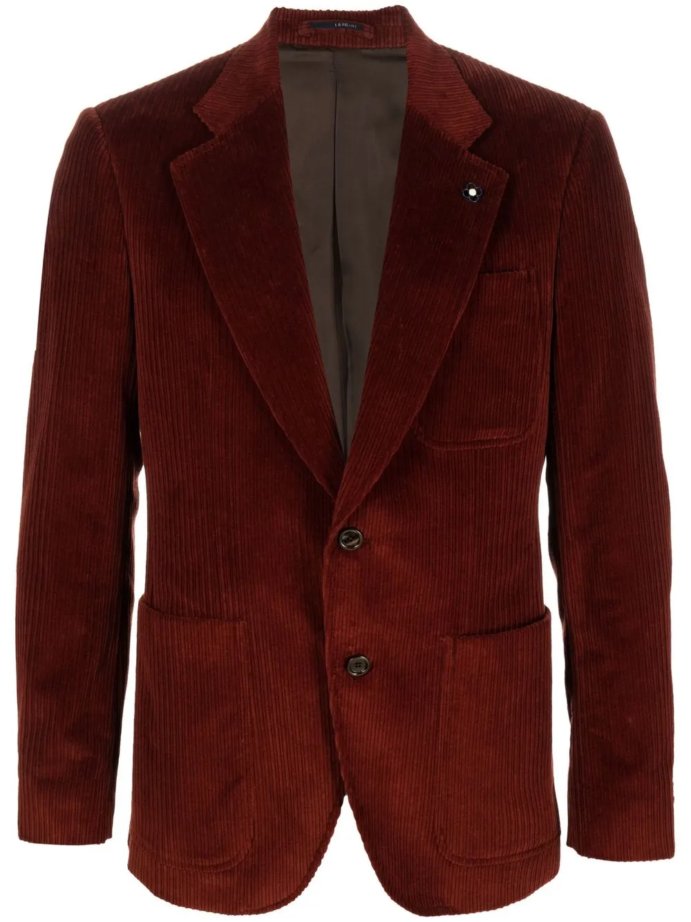 

Lardini blazer de pana con botones - Marrón