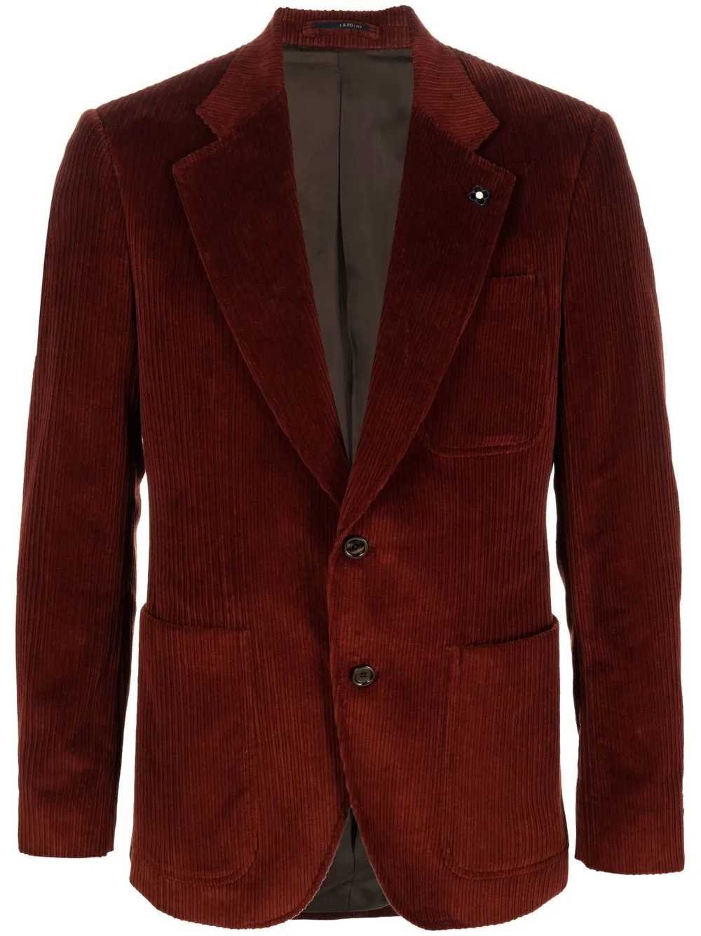 

Lardini single-breasted corduroy blazer - Brown