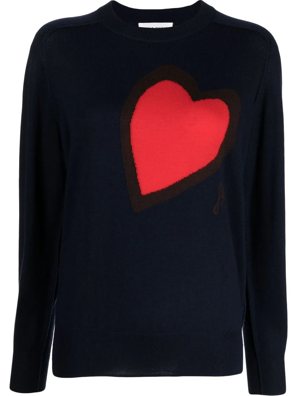 

Sonia Rykiel heart-print knit jumper - Blue