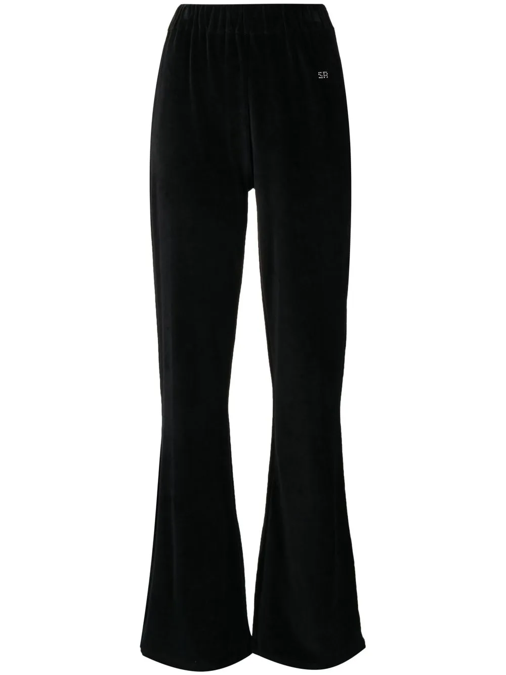 

Sonia Rykiel pantalones acampanados con efecto de terciopelo - Negro