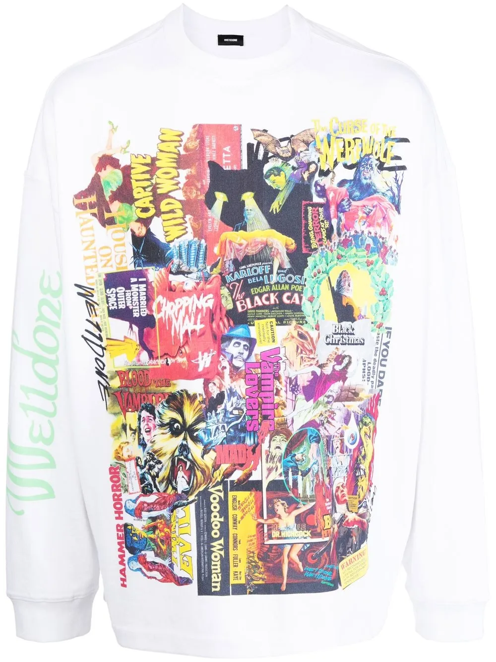 

We11done graphic-print long-sleeve T-shirt - White