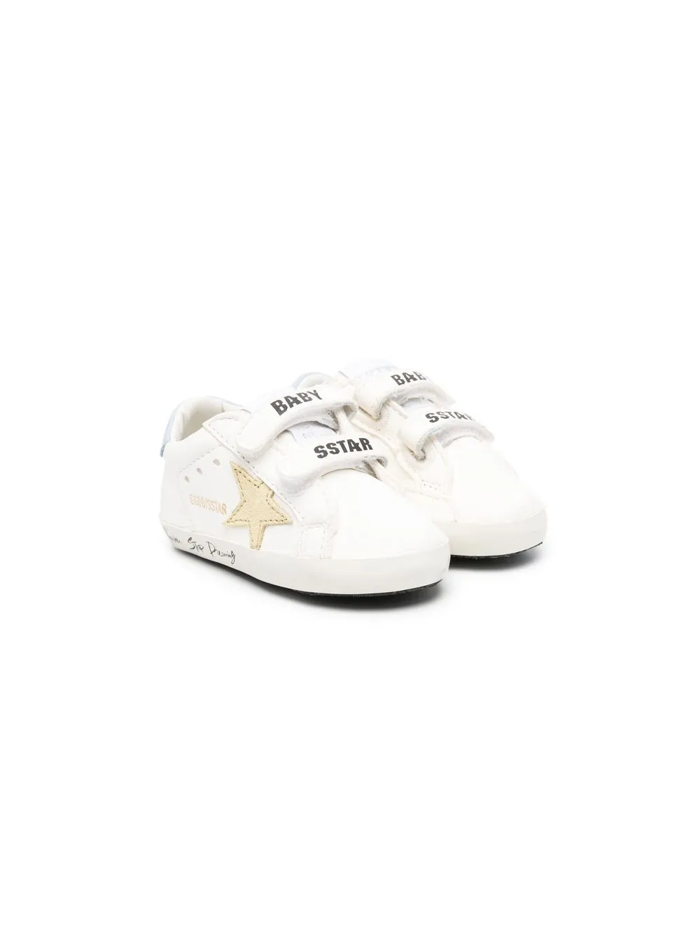 

Golden Goose Kids tenis SuperStar con correa autoadherente - Blanco