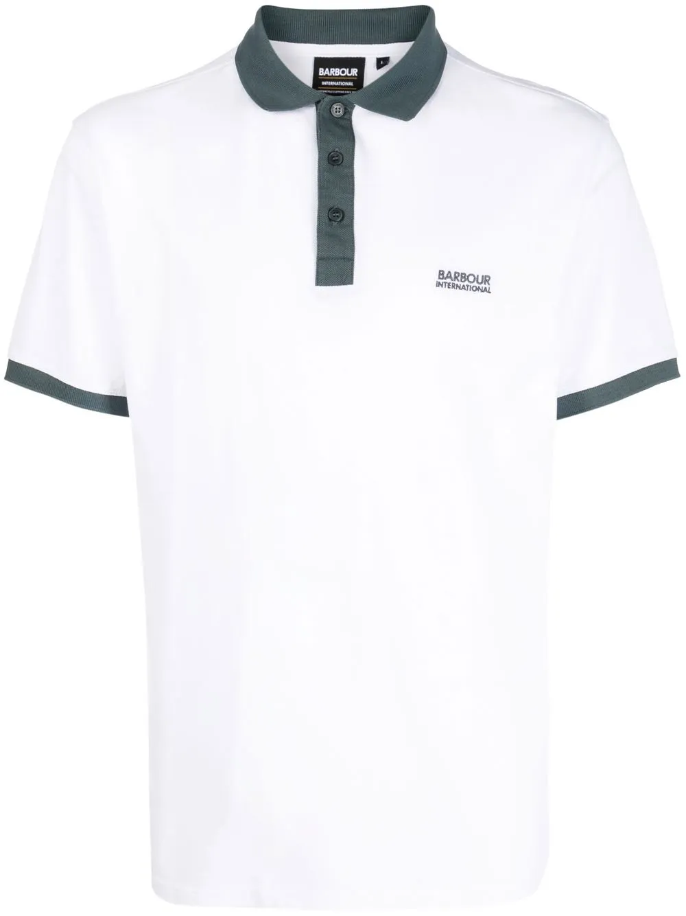 

Barbour playera tipo polo con logo - Blanco