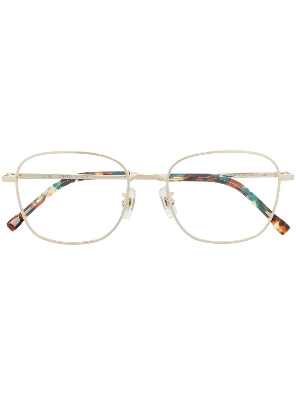 

Kenzo lentes con armazón cuadrada - Dorado