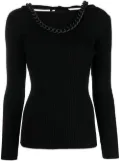 Giuseppe Di Morabito chain-link keyhole jumper - Black