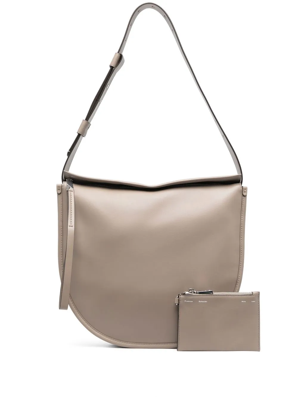 

Proenza Schouler bolsa de hombro con acabado pulido - Gris