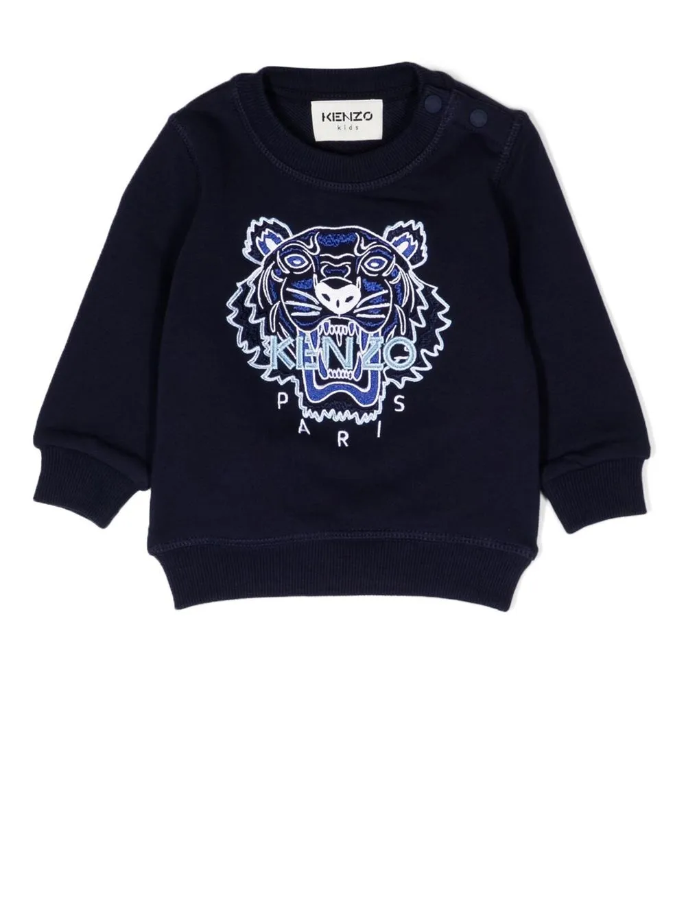 

Kenzo Kids sudadera con logo estampado - Azul