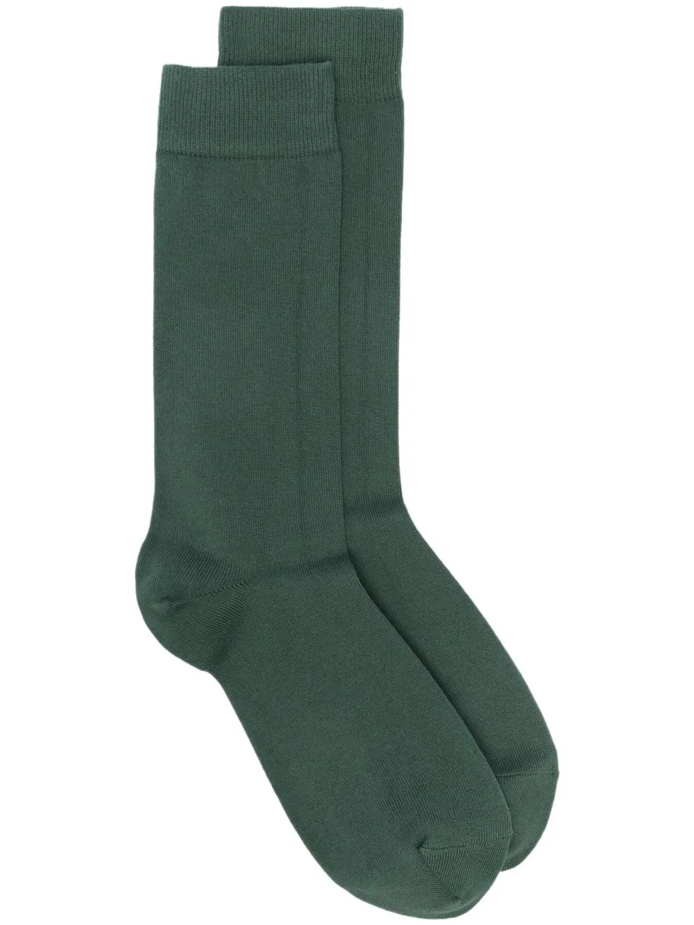 

Sunspel logo-print ribbed socks - Green