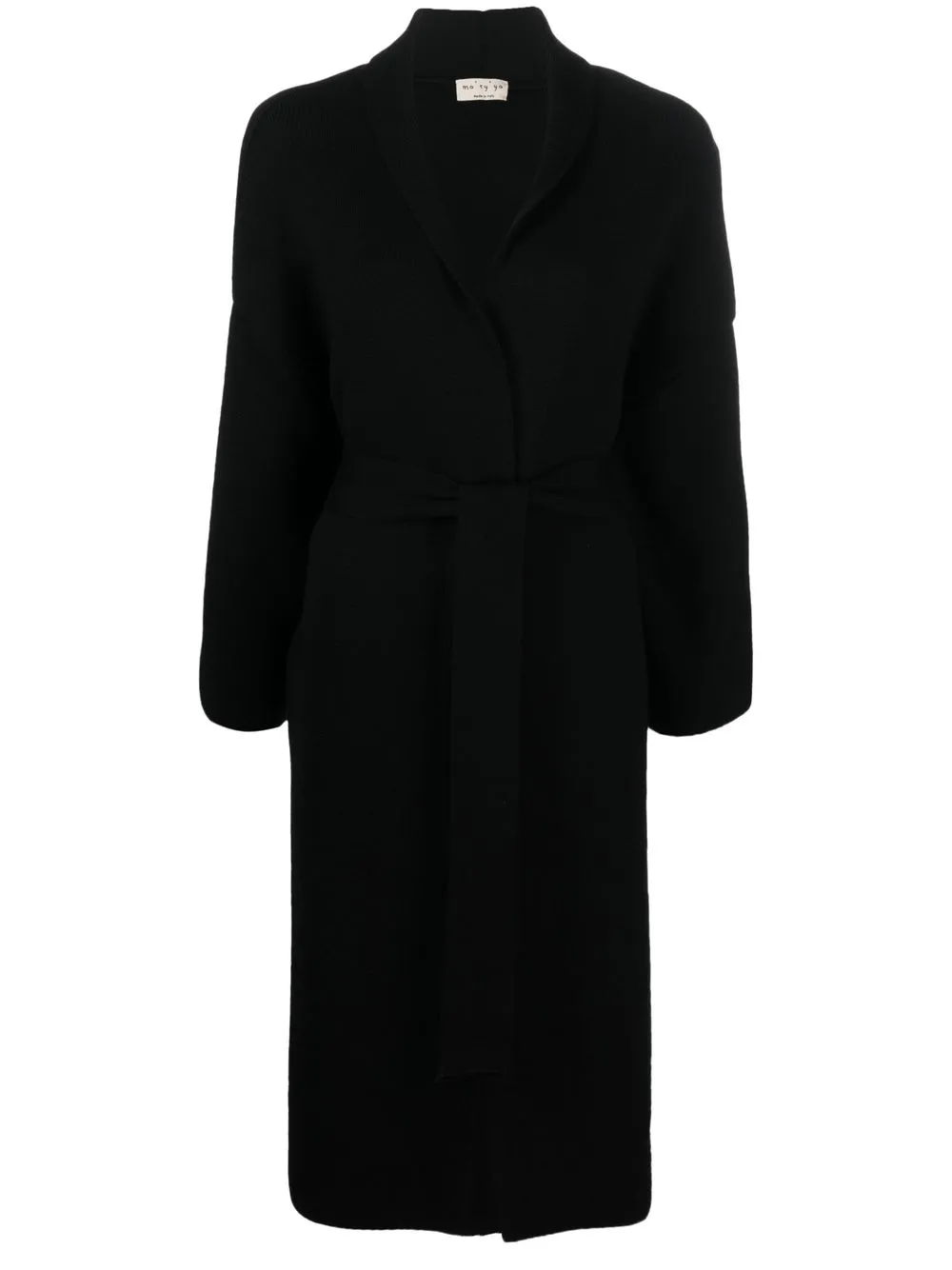 

Ma'ry'ya belted shawl-lapel cardigan - Black