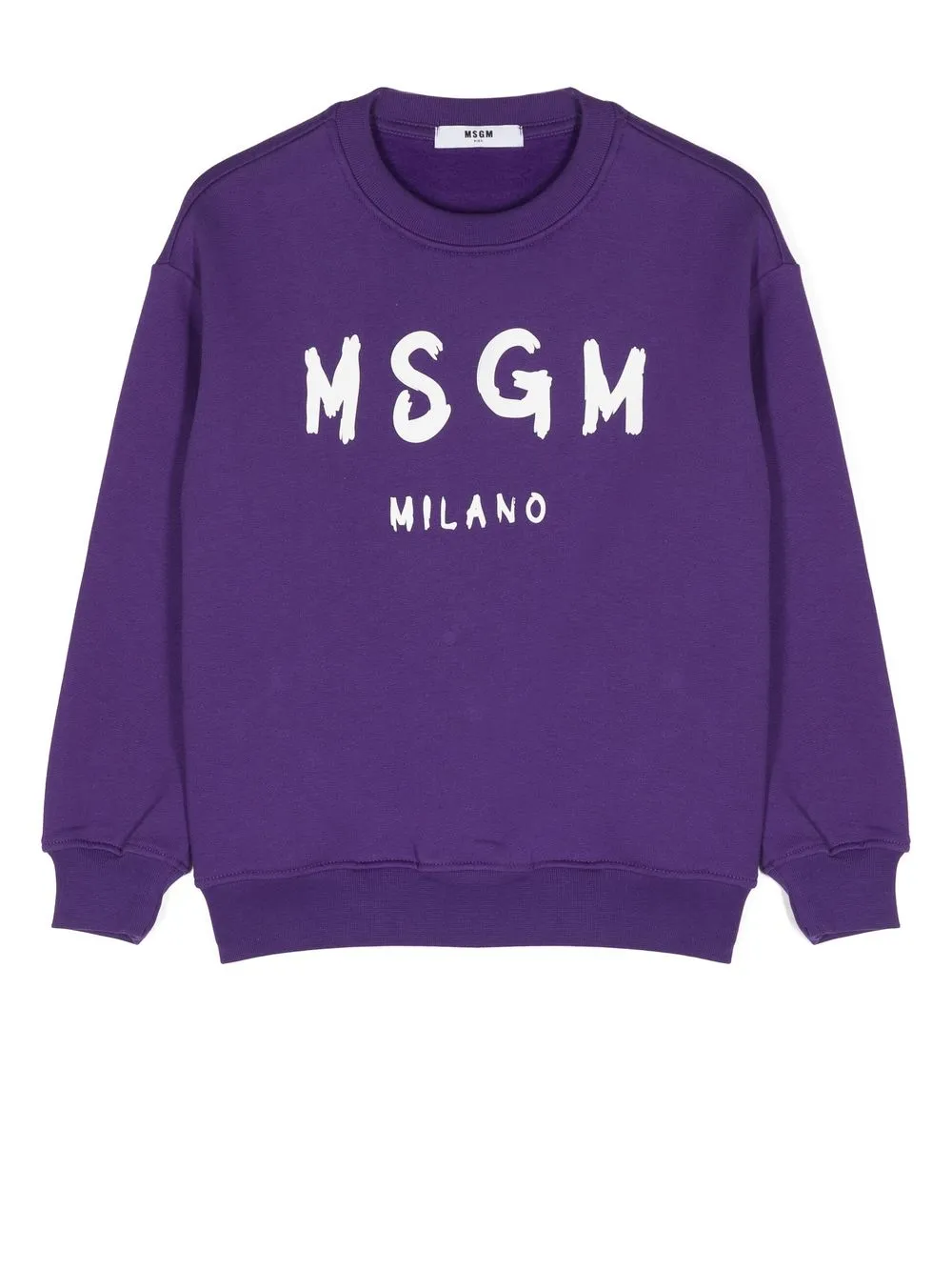 

MSGM Kids sudadera con logo estampado - Morado