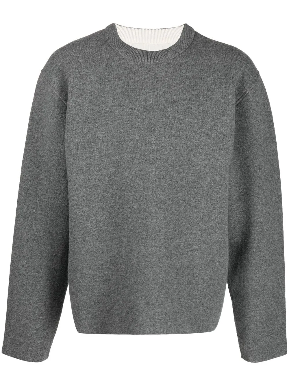 

Jil Sander crew neck wool-blend jumper - Grey