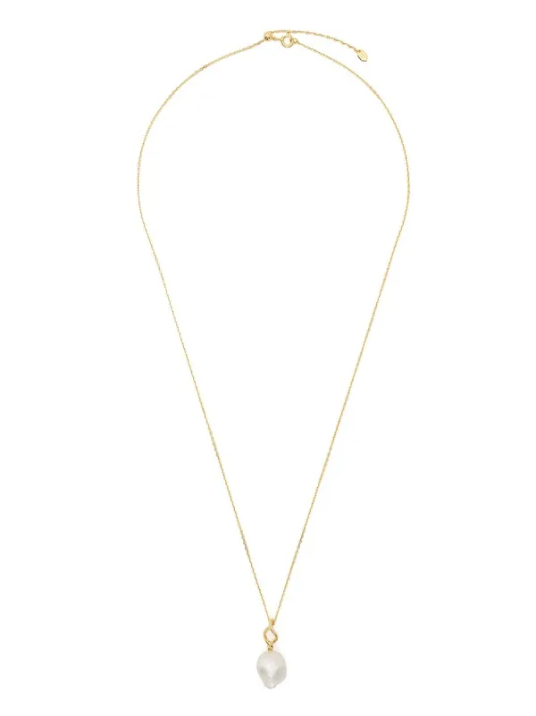 【Maria Black/美品/46,000円】 Twisterパールネックレス Maria Black Twister Pearl Necklace | Gold | FARFETCH