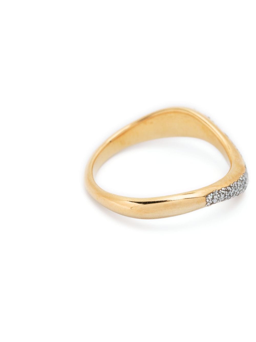 Shop Maria Black Aura Opal Wave Ring In Gold