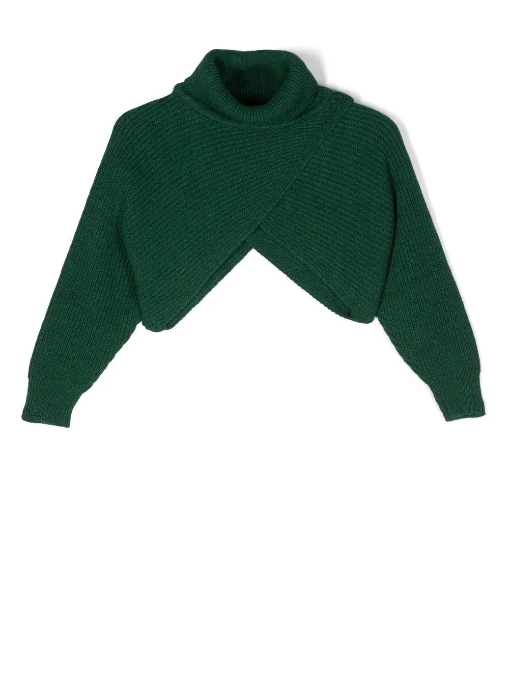 MSGM ASYMMETRIC RIBBED-KNIT JUMPER