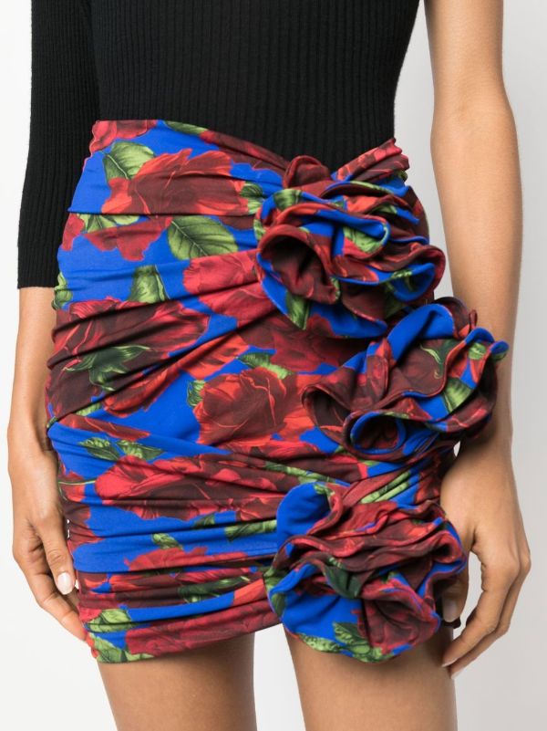 graphic print skirt