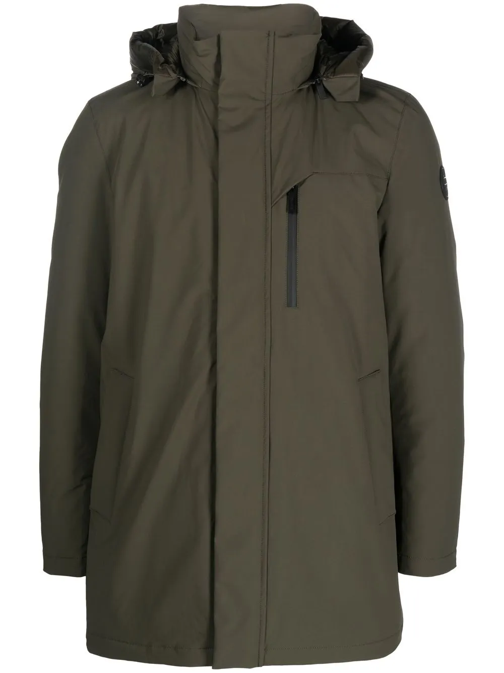 

Woolrich parka con parche del logo - Verde