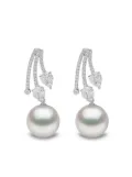 Yoko London 18kt white gold Starlight South Sea pearl and diamond earrings - Silver