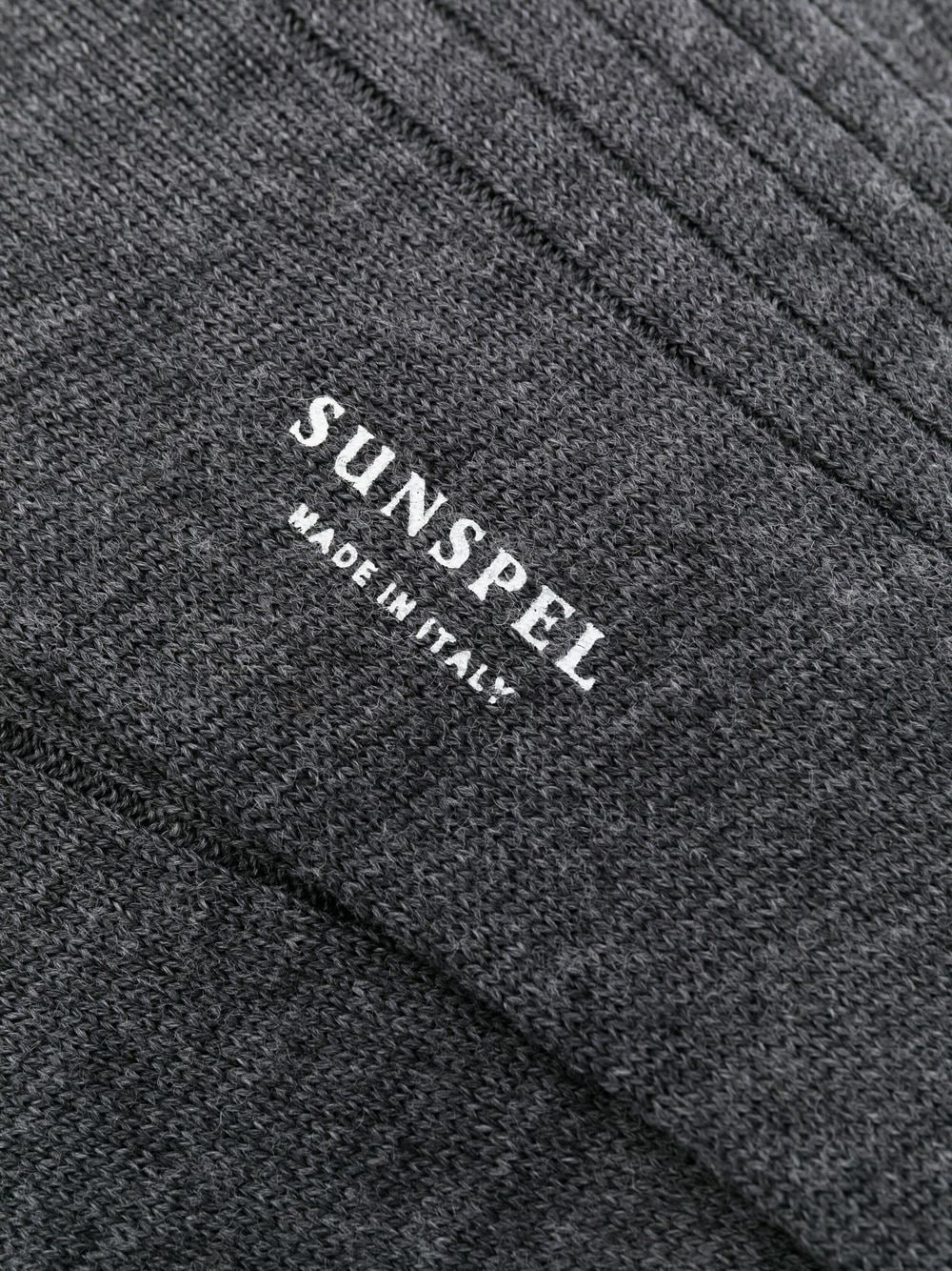Sunspel logo-print Ribbed Socks - Farfetch