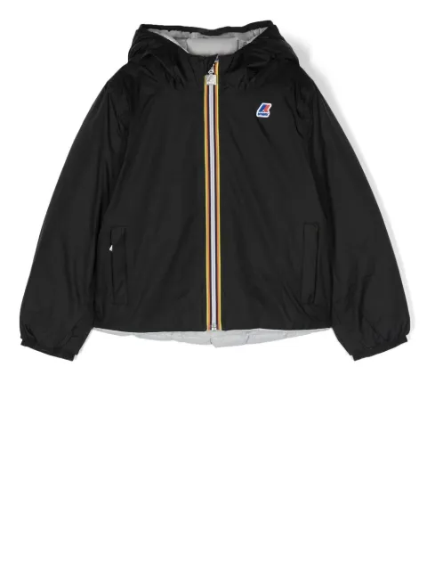 K Way Kids logo-patch zipped jacket