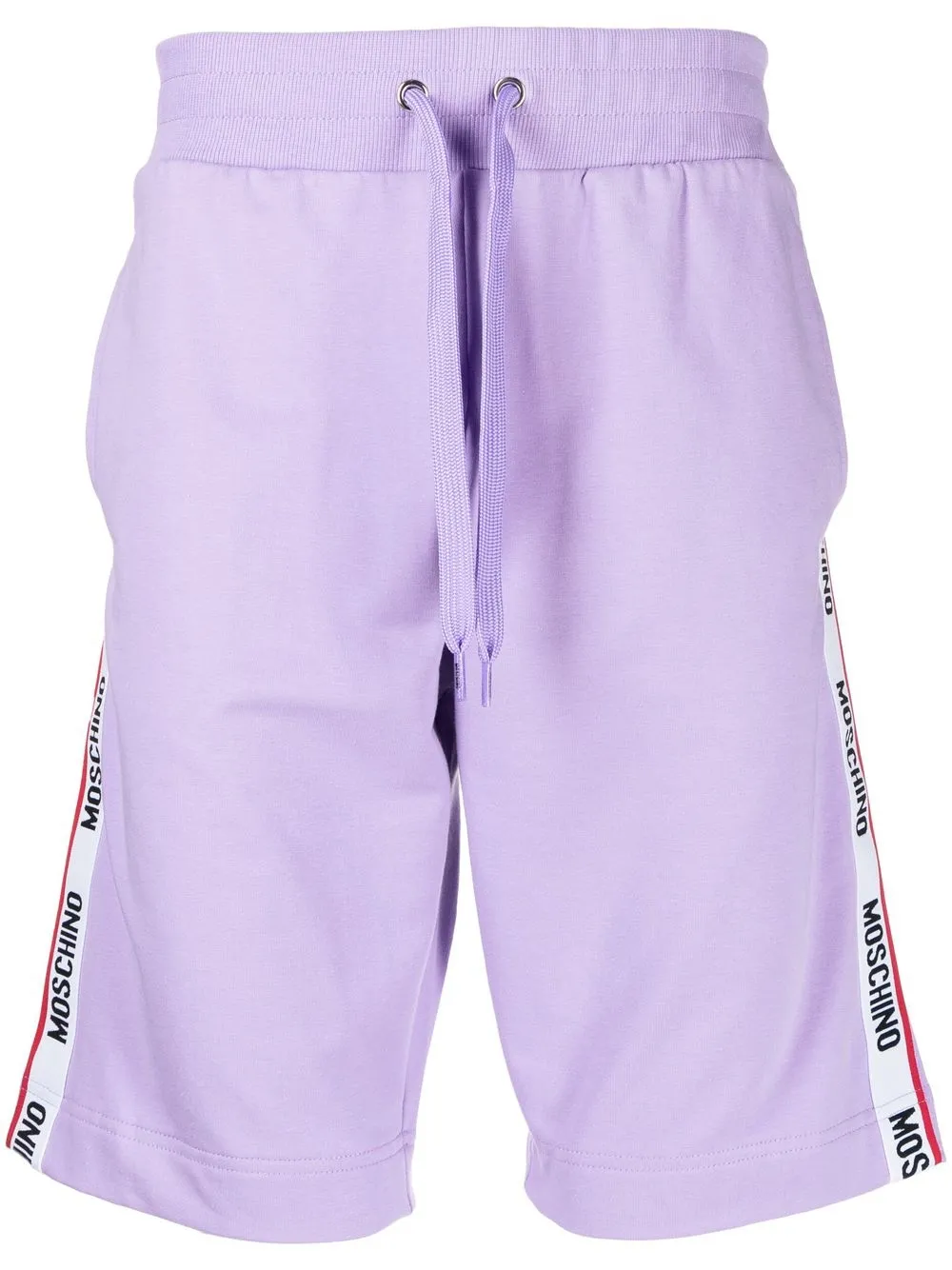 

Moschino bermudas con cordones en la pretina y logo - Morado