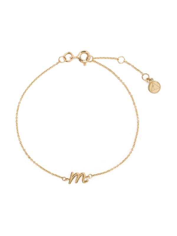 THE ALKEMISTRY 18kt Yellow Gold Love Letter Initial Bracelet