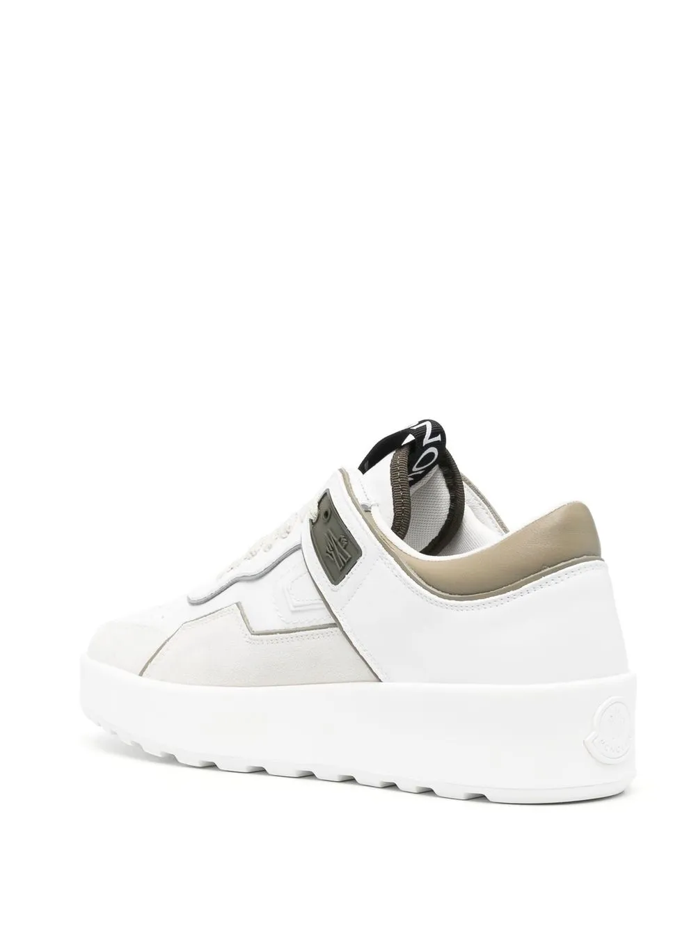  Moncler Logo-patch Chunky Sneakers - White 