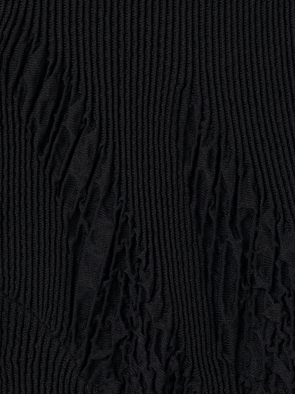 Shop Az Factory X Ester Manas Textured-knit Roll-neck Dress In Black