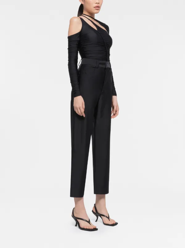 AZ FACTORY x Ester Manas Asymmetric cut-out Top | Black
