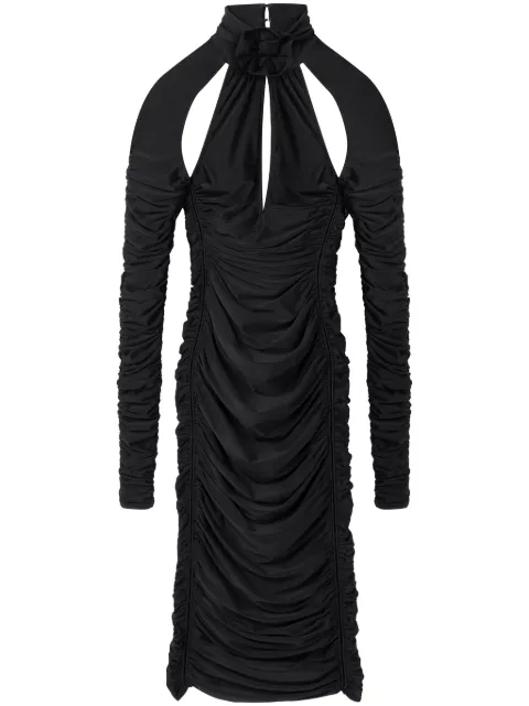 AZ FACTORY x Ester Manas cut-out ruched midi dress