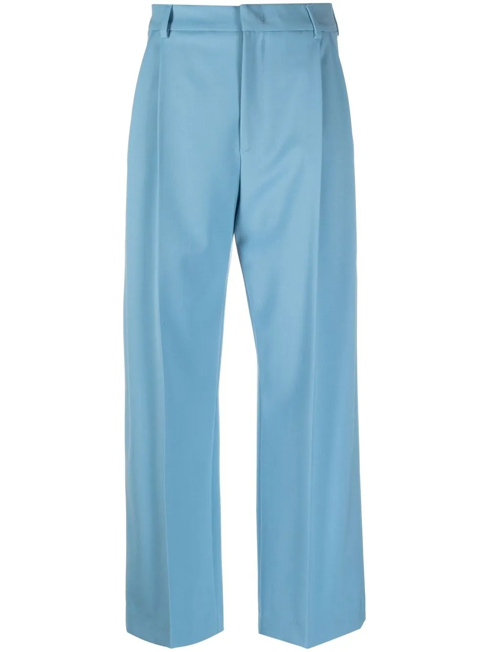 

Tela pantalones de vestir rectos - Azul