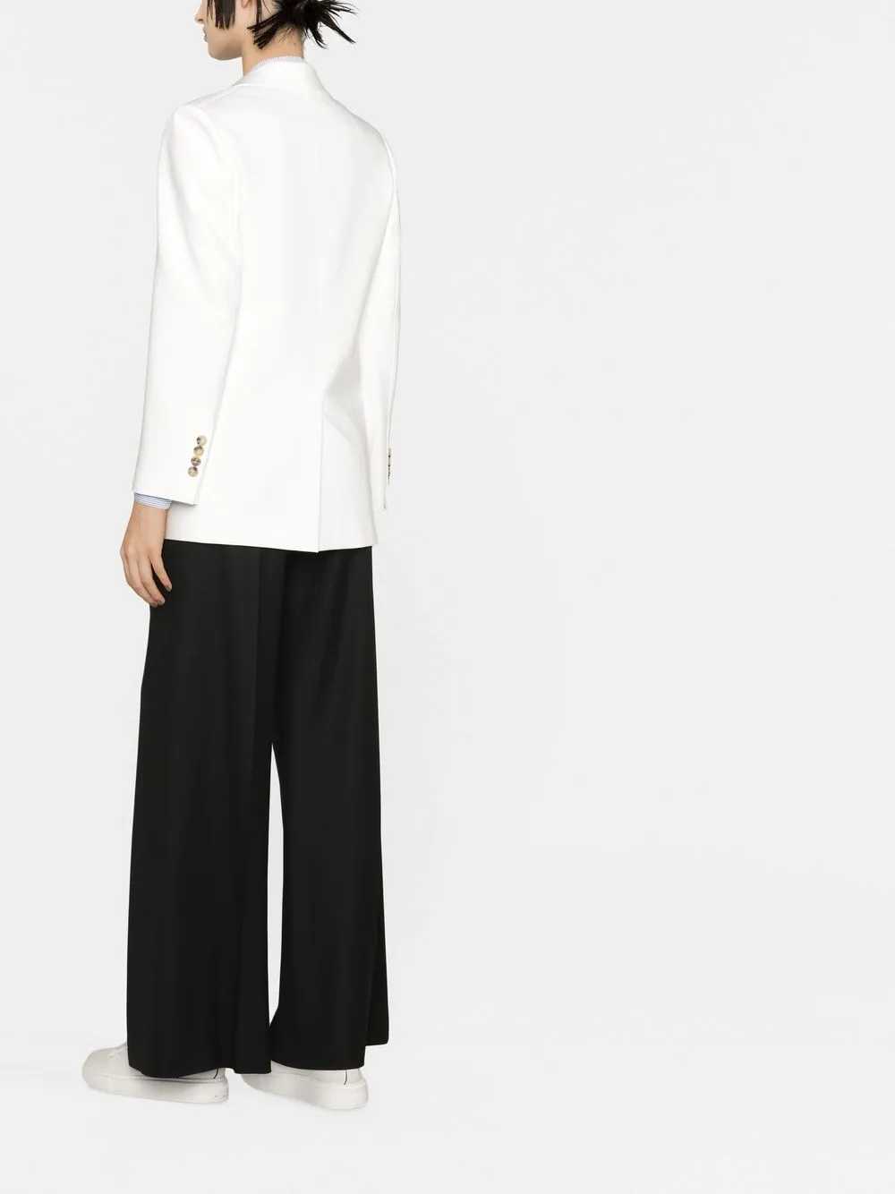 Max Mara Blazer met dubbele rij knopen Wit