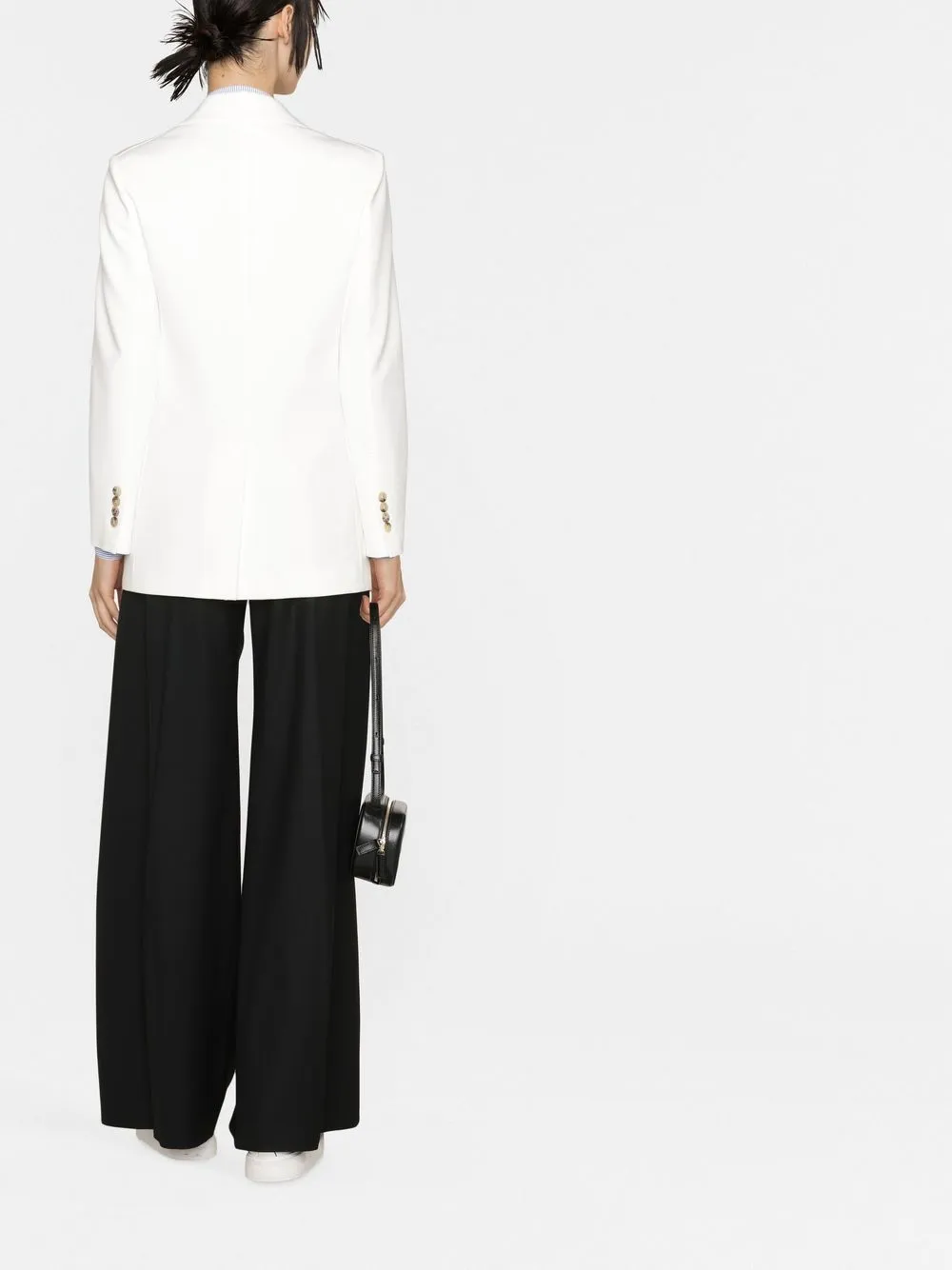 Max Mara Blazer met dubbele rij knopen Wit
