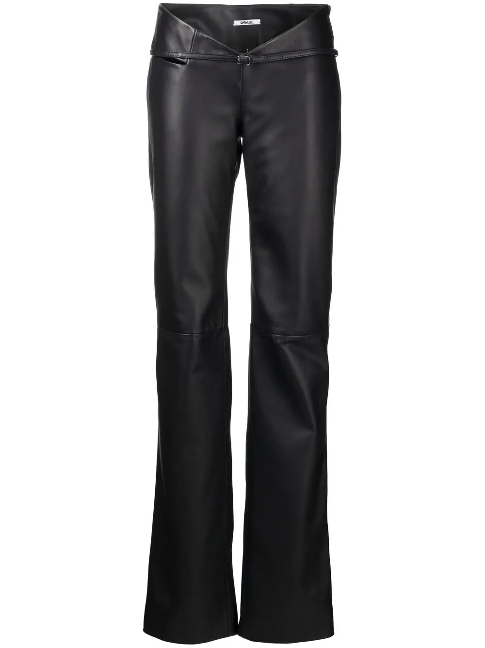 

Supriya Lele slim-cut leather trousers - Black