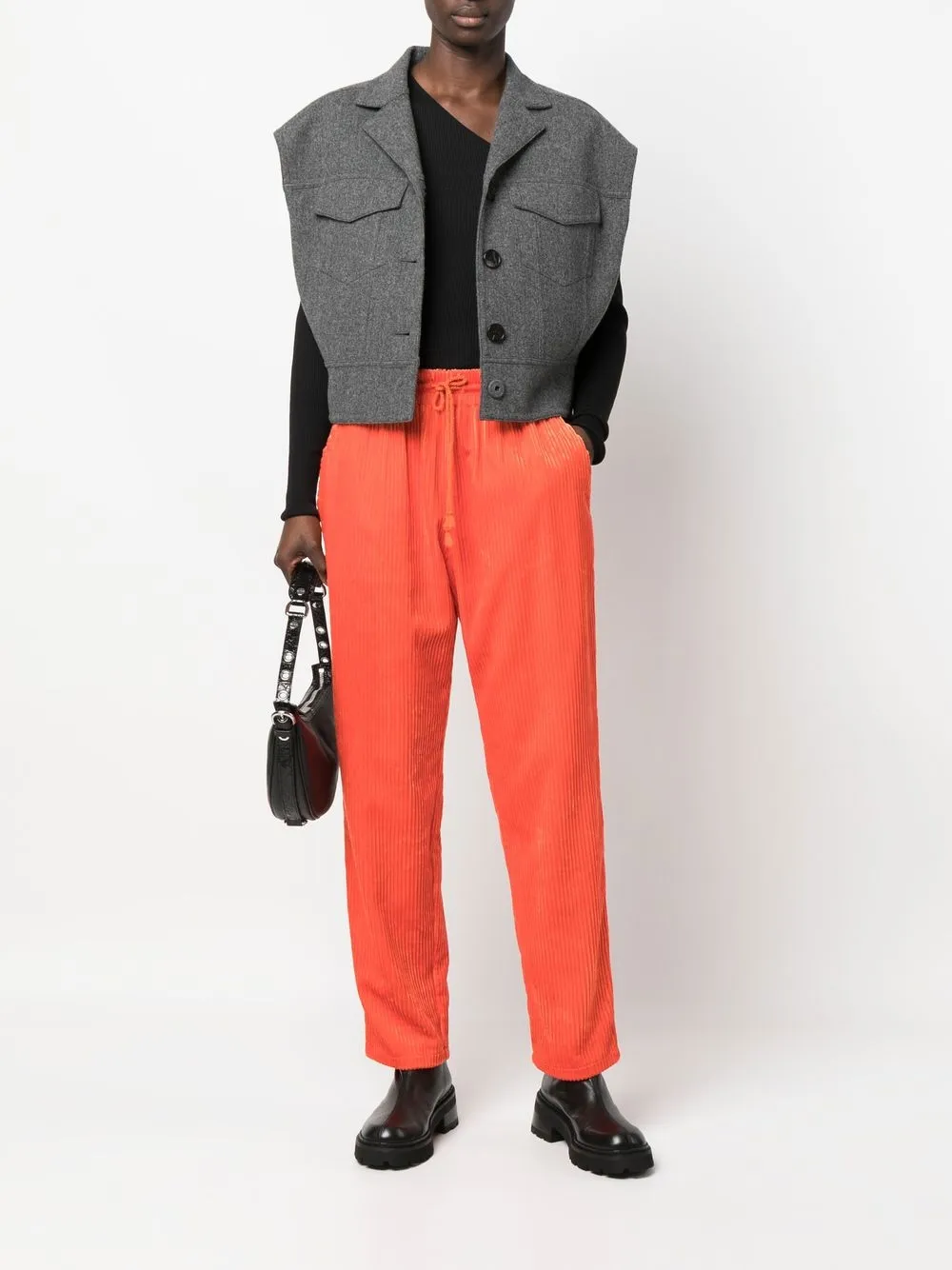 Forte Forte Straight broek - Oranje