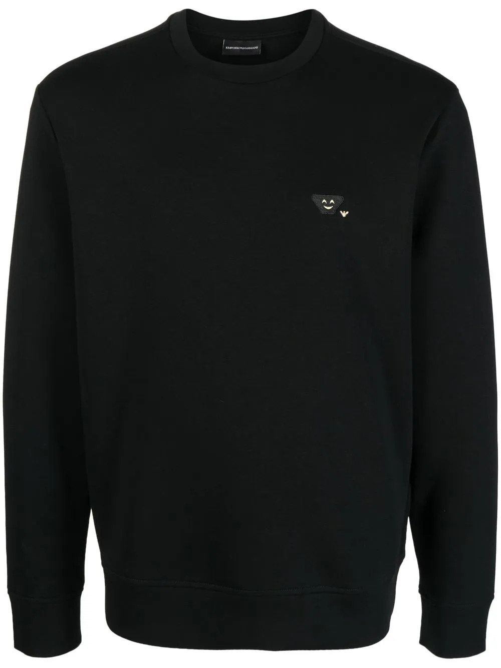 

Emporio Armani sudadera con parche del logo - Negro