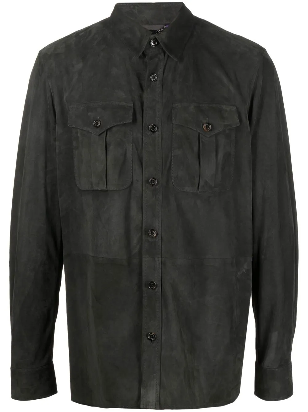 

Ralph Lauren Purple Label sobrecamisa con botones - Gris