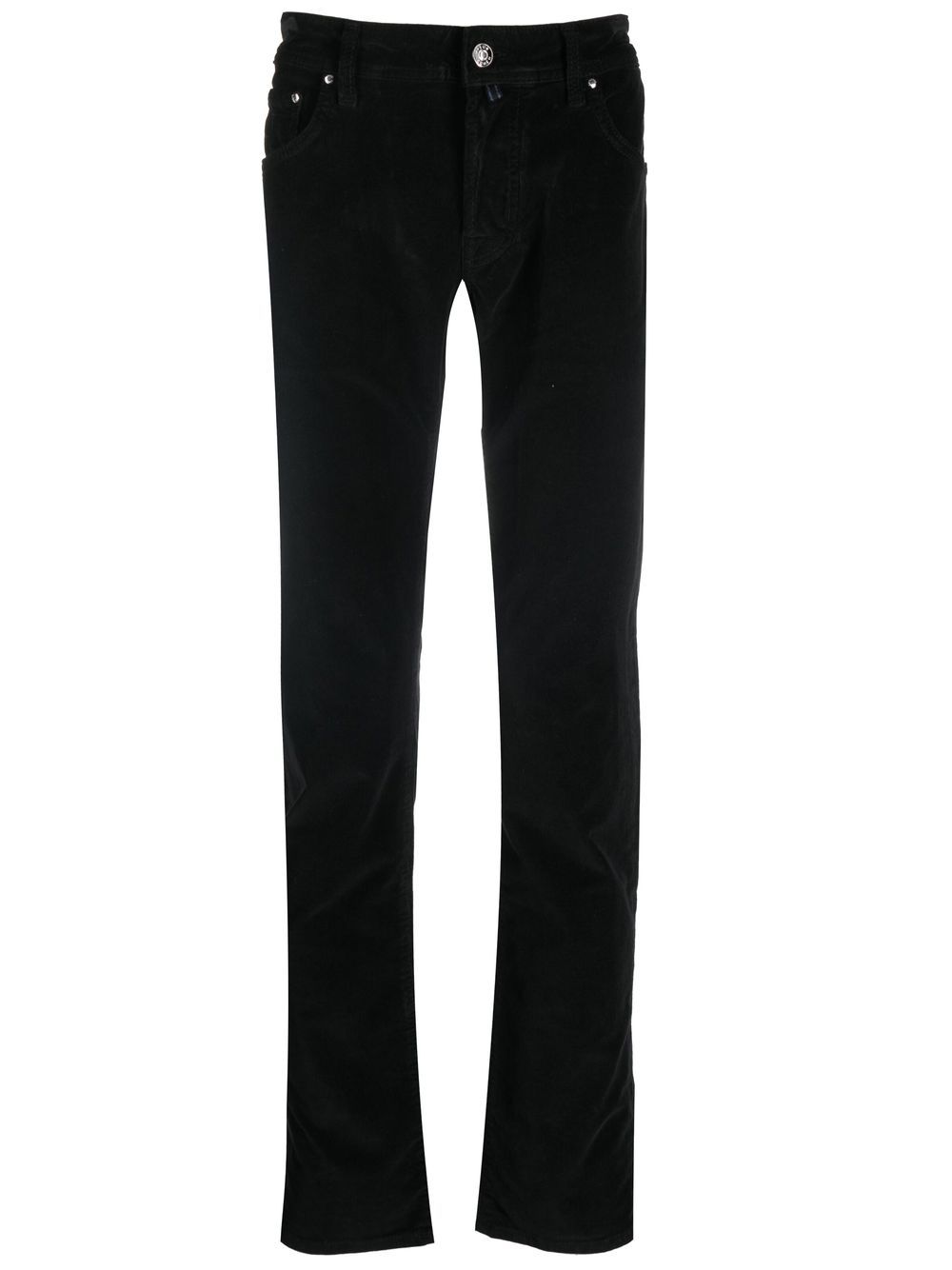 Jacob Cohën mid-rise slim-cut trousers - Black