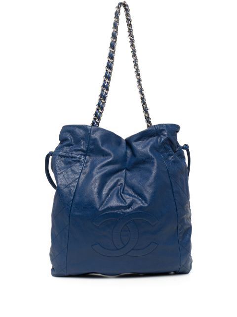 HOT SALE CHANEL Timeless Faux-Drawstring tote bag Women