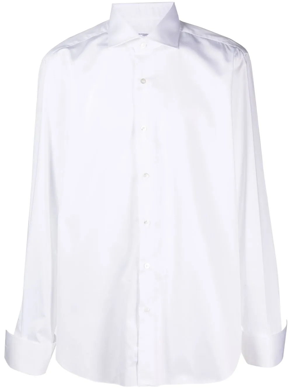 

Barba cutaway-collar buttoned shirt - White