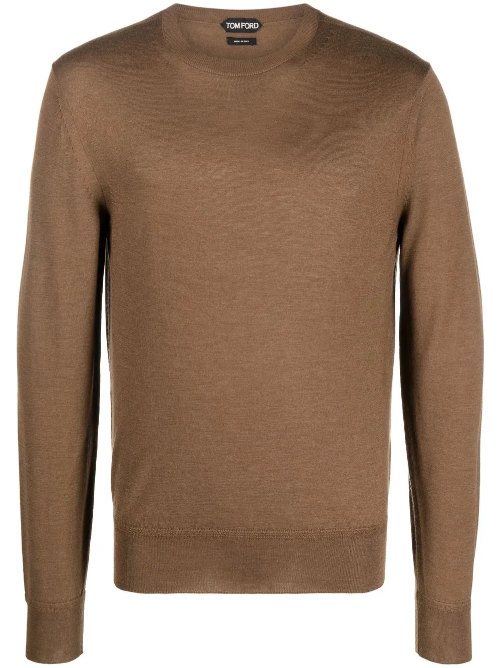 

TOM FORD long-sleeve knitted top - Brown