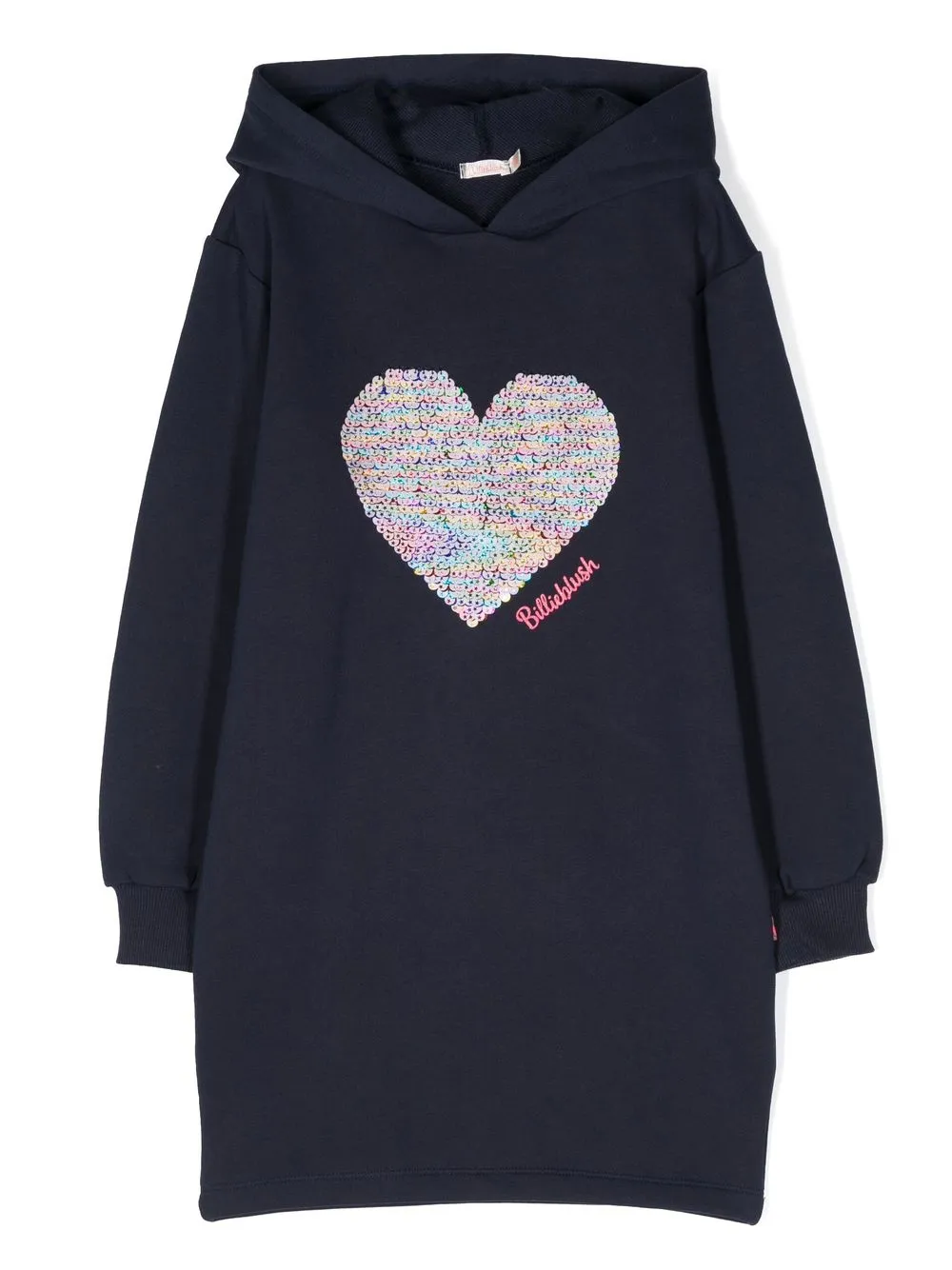 

Billieblush vestido estilo hoodie con logo de corazón - Azul