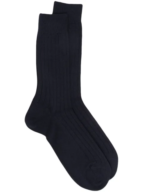 Sunspel logo-print ribbed socks