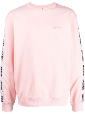 Moschino logo tape discount crew neck sweater