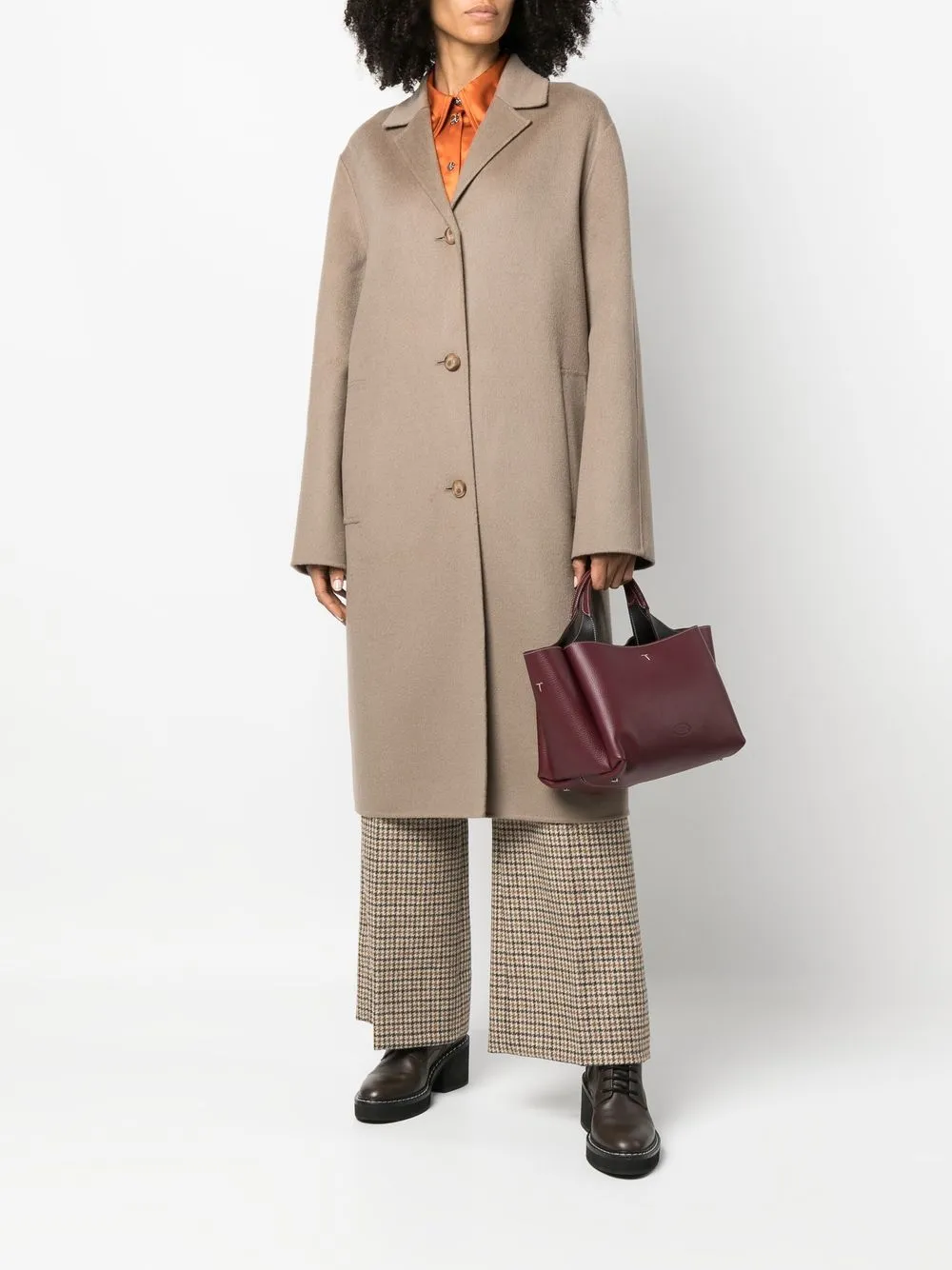 TOD'S 粒面皮质中号手提包